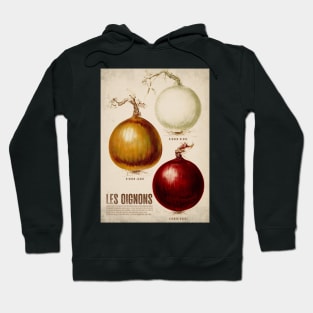 Old vegetable poster - Onions - Vintage - retro Hoodie